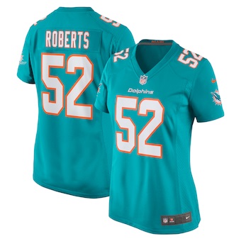 womens nike elandon roberts aqua miami dolphins game player 